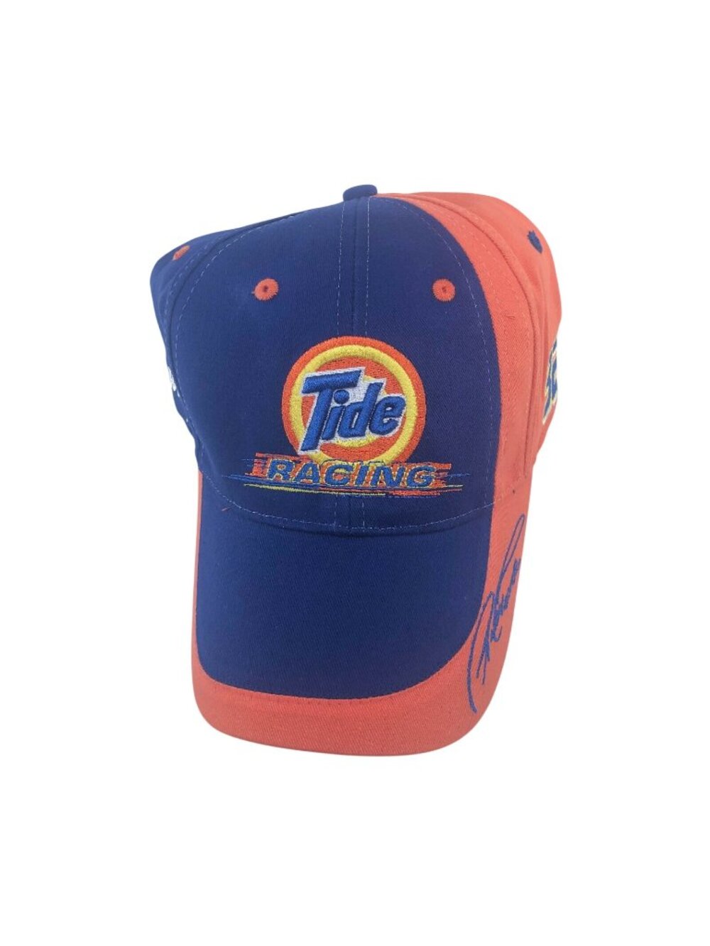 Tide Racing #32 Ricky Craven Orange Blue Snapback Hat